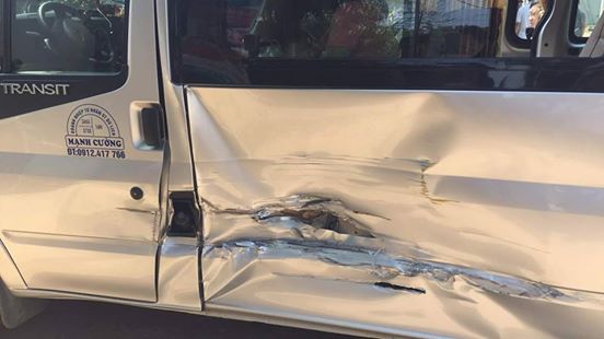 Tại nạn khi đang lên Tuyên Hóa trao hàng cứu trợ