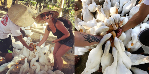 Nhiều du khách Tây thích hòa mình vào cuộc sống vùng quê ở Việt Nam. Ảnh: Bianca Yorke - Davies.