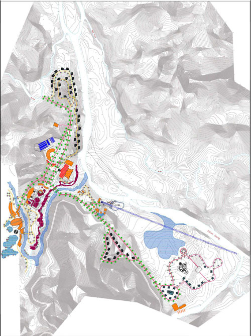 Dự kiến quy hoạch phân khu chức năng sơ bộ cho toàn bộ khu vực Dự án