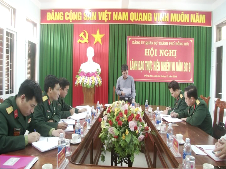 Đảng ủy Quân sự TP Đồng Hới triển khai nhiệm vụ năm 2019