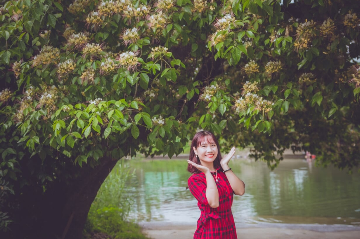 Dịu dàng hoa bún tháng ba bên dòng Kiến Giang lung linh, thơ mộng Dịu dàng hoa bún tháng ba bên dòng Kiến Giang lung linh, thơ mộng