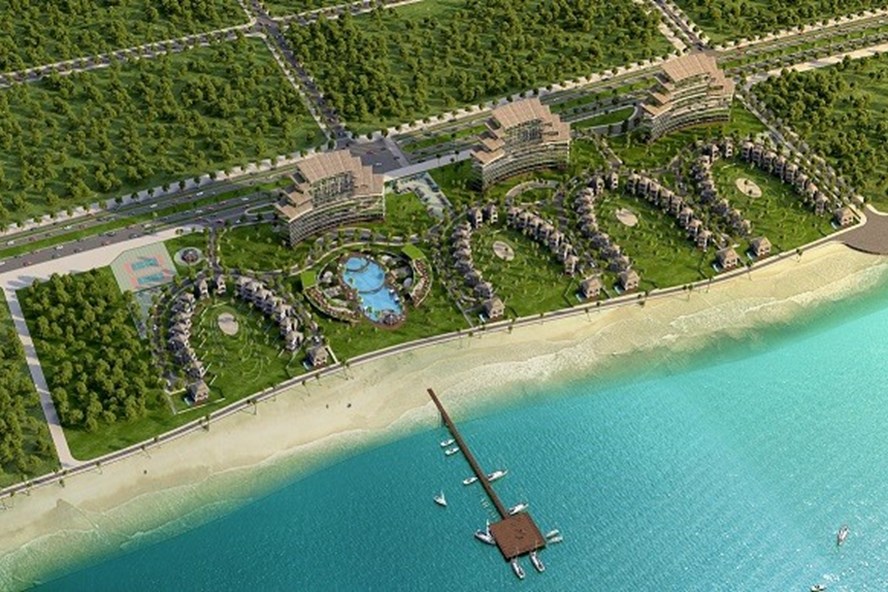 Phối cảnh tổng thể Golden City Resort ở Quảng Bình