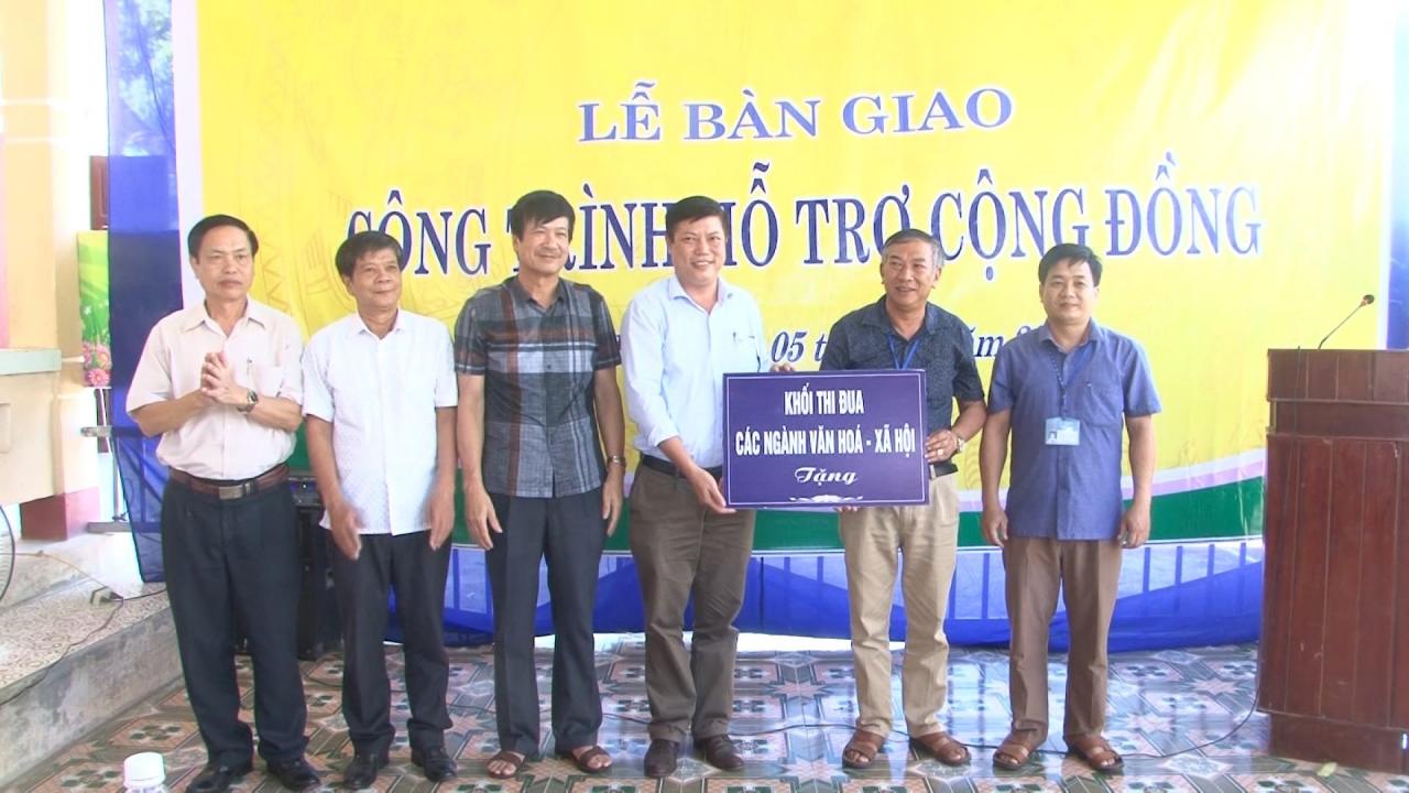 Bàn giao công trình giếng khoan và loa truyền thanh tại xã Đồng Hóa Bàn giao công trình giếng khoan và loa truyền thanh tại xã Đồng Hóa
