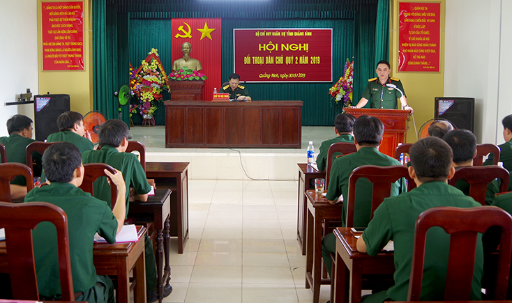 Bộ chỉ huy Quân sự tỉnh: Đối thoại dân chủ tại huyện Quảng Ninh