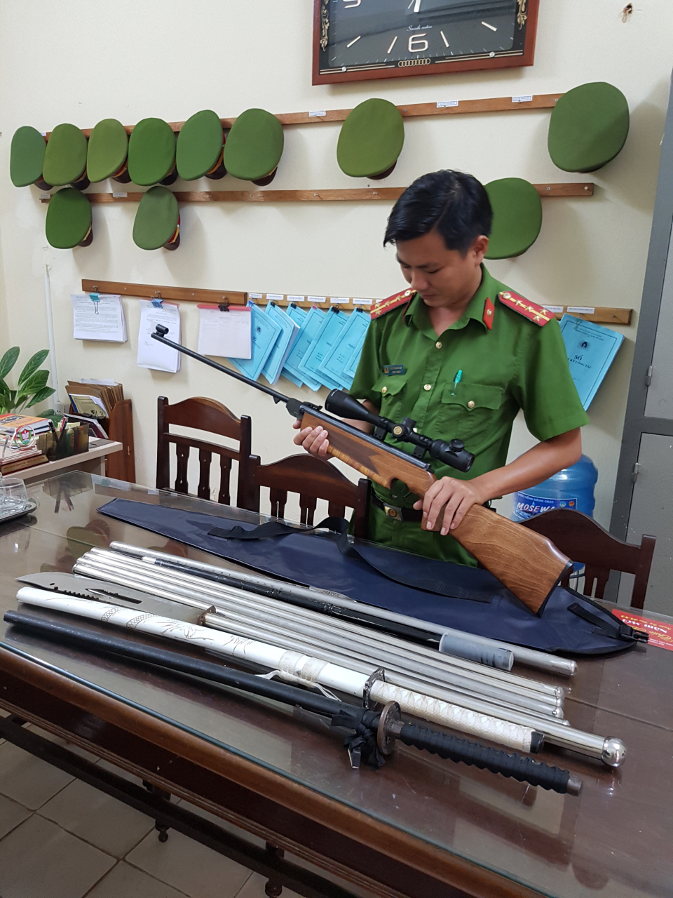 CS113: Thu giữ nhiều hung khí, tang vật vụ án