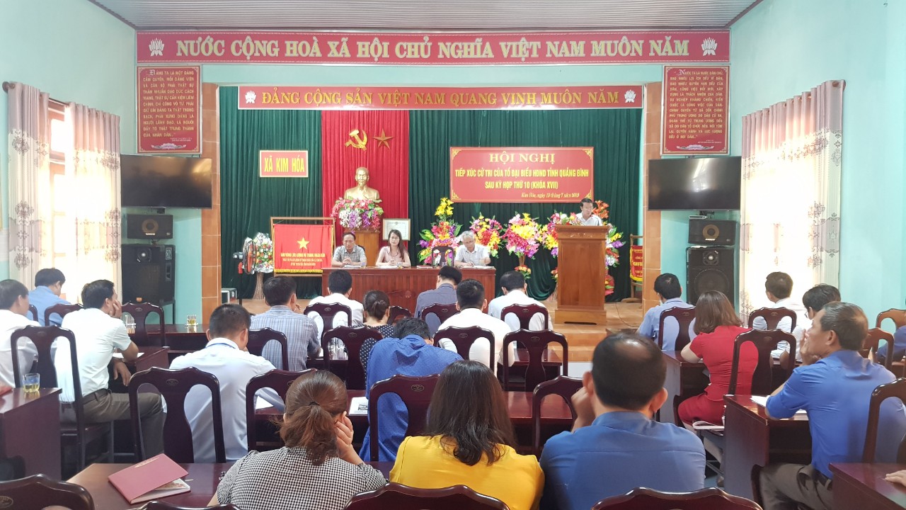 Đại biểu HĐND tỉnh tiếp xúc cử tri huyện Tuyên Hóa