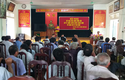 Huyện Quảng Ninh: Đối thoại trực tiếp giữa người đứng đầu cấp ủy, chính quyền với Nhân dân xã Vạn...