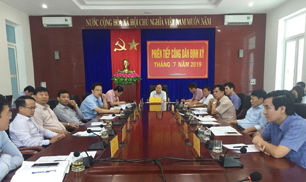 Lãnh đạo tỉnh tiếp công dân định kỳ tháng 7/2019