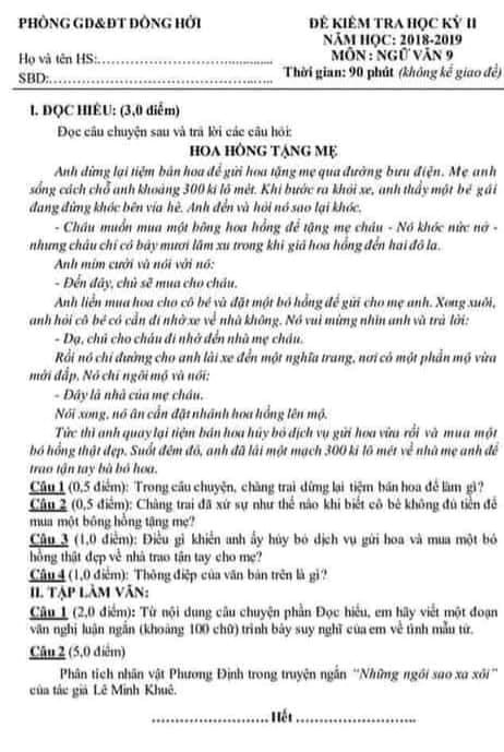 Sở GD&ĐT Quảng Bình nói gì về đề thi lớp 10 giống hệt đề kiểm tra? Sở GD&ĐT Quảng Bình nói gì về đề thi lớp 10 giống hệt đề kiểm tra?