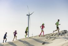 Bứt phá giới hạn với cung đường chạy hùng vĩ, hoang sơ tại cụm trang trại điện gió B&T, Quảng Bình. Ảnh: BTC