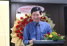 Đại hội Chi hội Nhà văn Việt Nam tại Quảng Bình lần thứ VI Đồng chí Phó Chủ tịch UBND tỉnh Hồ An Phong phát biểu chúc mừng đại hội.