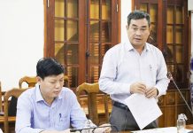 Đại diện lãnh đạo Sở Du lịch trình bày kế hoạch tổ chức chương trình chào đón năm mới 2023. 