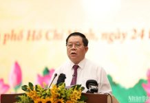 Tổng kết công tác báo chí toàn quốc năm 2022, triển khai nhiệm vụ năm 2023 Đồng chí Nguyễn Trọng Nghĩa, Bí thư Trung ương Đảng, Trưởng Ban Tuyên giáo Trung ương phát biểu tại Hội nghị.