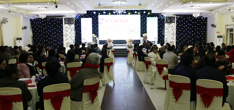 Đông đảo phóng viên, cộng tác viên tham dự buổi gặp mặt.