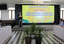 Cam kết thực hiện tiêu chí cơ quan báo chí văn hoá và văn hoá người làm báo Toàn cảnh hội nghị.