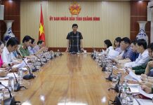 Phó Chủ tịch UBND tỉnh Hồ An Phong phát biểu kết luận  tại cuộc họp.