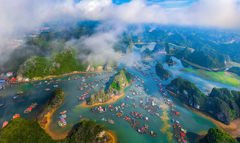 Tác phẩm “Cát Bà-Hải Phòng” của nghệ sỹ nhiếp ảnh Lê Đức Thành.