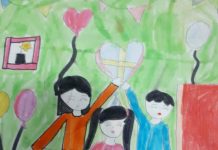 Tranh của em Nguyễn Quỳnh Anh, lớp 2A, Trường tiểu học số 2 Nam Lý.