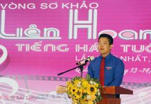 Lãnh đạo Tỉnh đoàn phát biểu khai mạc vòng sơ khảo liên hoan  