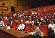 Tập huấn nội dung liên quan đến di sản văn hóa truyền thống của đồng bào dân tộc thiểu số Các học viên dự lớp tập huấn