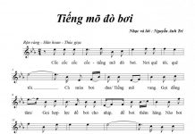 “Tiếng mõ đò bơi” Ca khúc