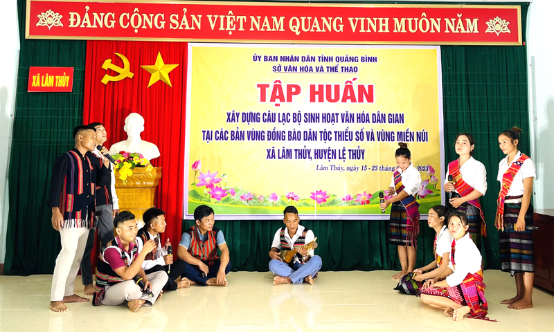  Việc thành lập các câu lạc bộ sinh hoạt văn hóa dân gian góp phần gìn giữ, phát huy giá trị văn hóa vùng đồng bào dân tộc thiểu số.