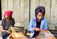 Đan A nuốc là nét văn hóa độc đáo của đồng bào người Khùa, người Mày.