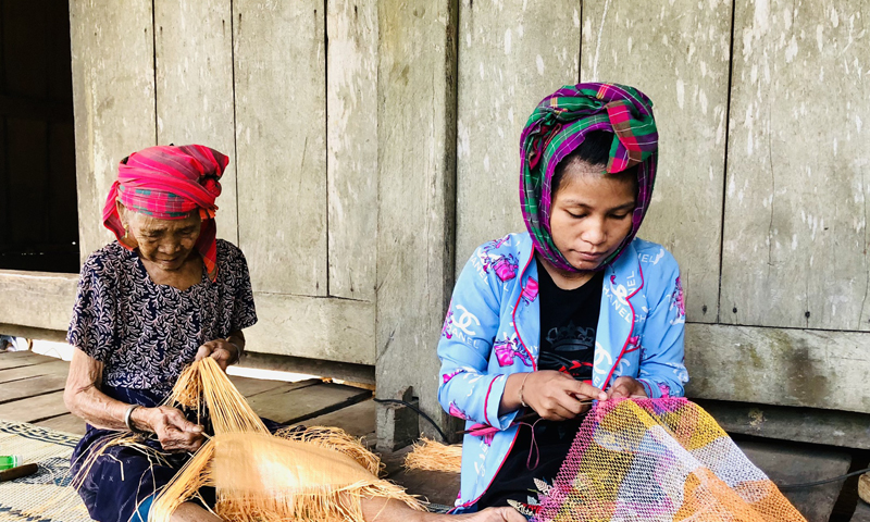 Đan A nuốc là nét văn hóa độc đáo của đồng bào người Khùa, người Mày.