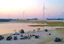 Trải nghiệm cánh đồng điện gió mới chỉ dừng lại là hoạt động tự phát của người dân, du khách. 