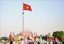 Lễ hội Vì hòa bình: Tri ân, tôn vinh giá trị hòa bình trên ‘vùng đất lửa’ Quảng Trị Kỳ đài ở khu Di tích quốc gia đặc biệt Đôi bờ Hiền Lương - Bến Hải trong Lễ thượng cờ “Thống nhất non sông” nhân kỷ niệm 49 năm Ngày giải phóng hoàn toàn miền Nam, thống nhất đất nước (30/4/1975 - 30/4/2024), 52 năm Ngày giải phóng tỉnh Quảng Trị (1/5/1972 - 1/5/2024). Ảnh: Nguyên Linh/TTXVN