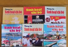 Nhớ về kỷ niệm làm công tác tuyên giáo ngày chia tỉnh Tạp chí Sinh hoạt chi bộ (nay là Thông tin sinh hoạt chi bộ) đã hoạt động hơn 30 năm với hàng trăm số xuất bản và hàng triệu bản được in phát hành về cơ sở. Ảnh: N.Lưu