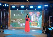 Bà Lê Thị Ngọc Hà, Phó Giám đốc Sở Du lịch phát biểu tại lễ khai mạc. 