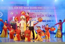 Tiết mục đoạt giải A nội dung tập thể của Trường cao đẳng Nghề Quảng Bình.