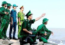 Quân đội và Công an phối hợp chặt chẽ trong phòng, chống tội phạm Bộ đội Biên phòng phối hợp với các lực lượng Công an, dân quân địa phương tuần tra, bảo vệ chủ quyền, an ninh biên giới, biển đảo. Ảnh: Báo Biên phòng