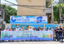 Đoàn famtrip đến tham quan làng bích hoạ Cảnh Dương.