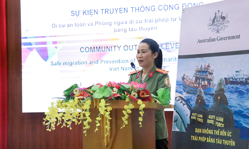 Tuyên truyền về di cư an toàn, phòng ngừa đưa người di cư trái phép sang Úc bằng tàu thuyền tại Quảng Bình.