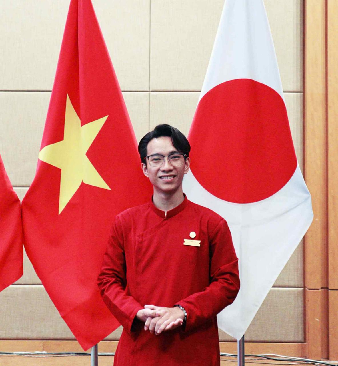 Lê Minh Hiếu là đại biểu trẻ tuổi nhất trong chương trình SSEAYP lần thứ 49 - Ảnh: Q.H